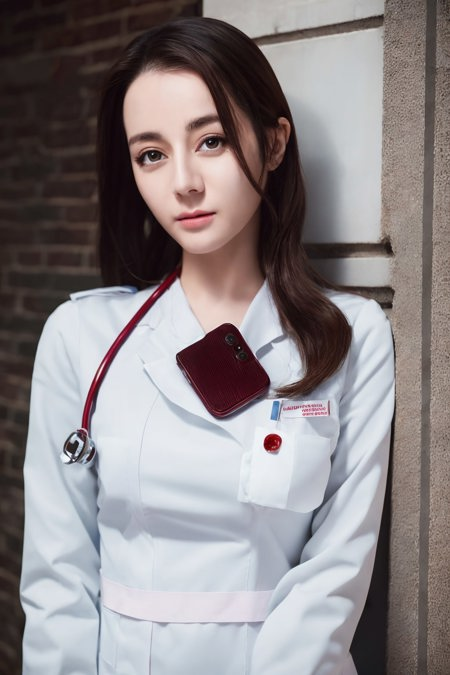 00158-377146066-ultra realistic 8k raw photo, (photorealistic_1.4), masterpiece, dilraba, white nurse uniform, looking at viewer.jpg
